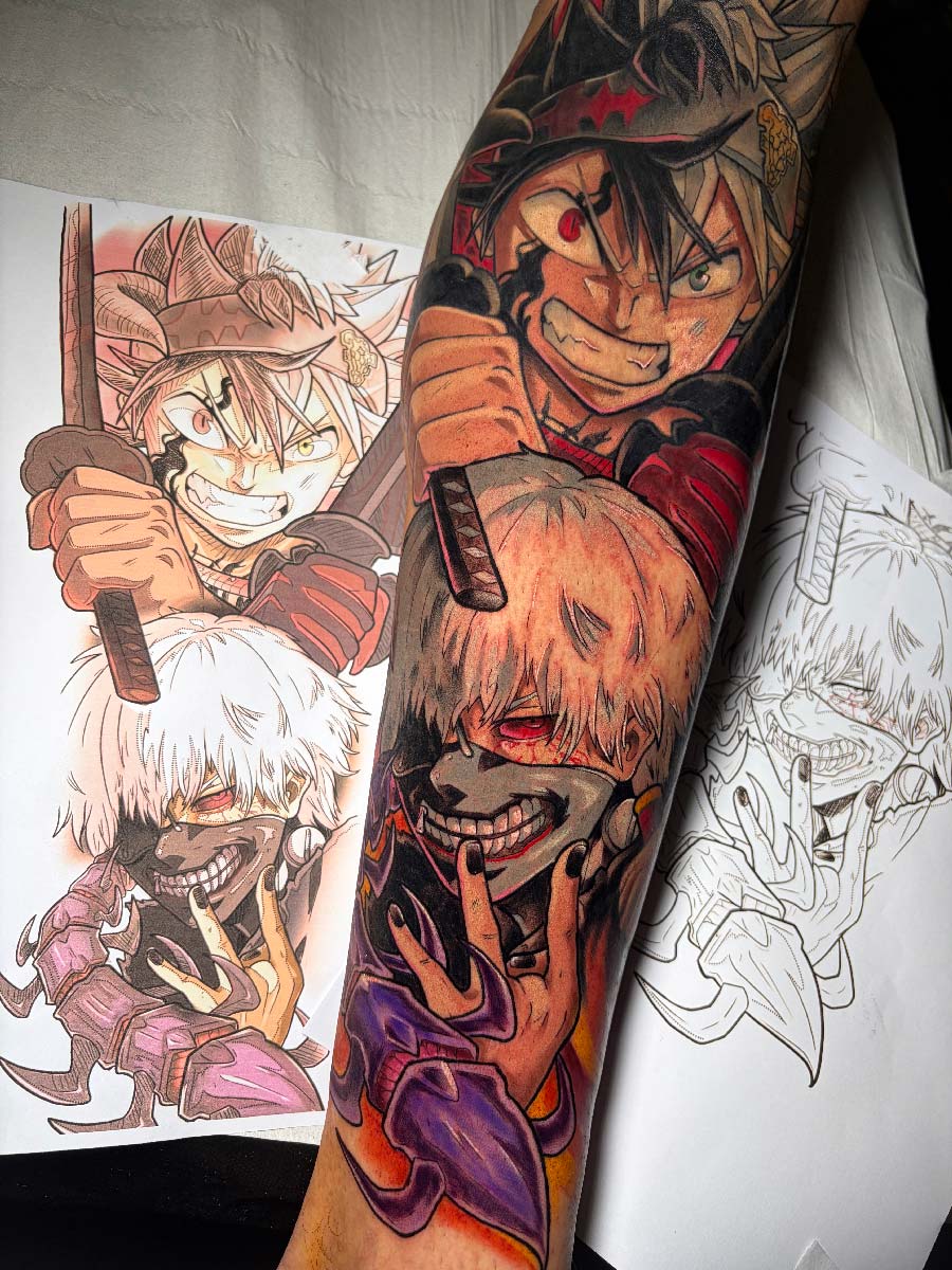 Anime Tattoo Work 3